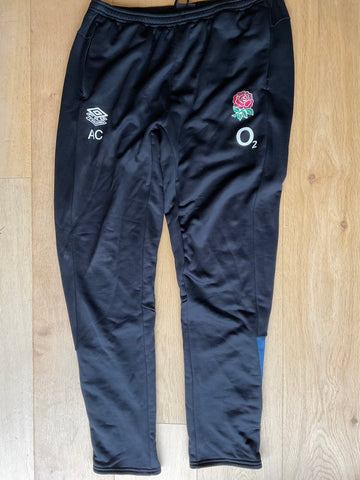 Alex Coles - England Rugby Jogging Pants [Black with Blue]