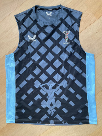 André Esterhuizen - Harlequins Gym Vest [Grey, Black & Blue ]
