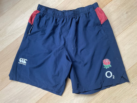 Tom Curry - England Rugby Gym Shorts [Blue & Russet]