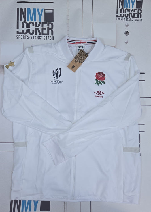 England Anthem Jacket Rugby World Cup 2023 (White with Red Rose)