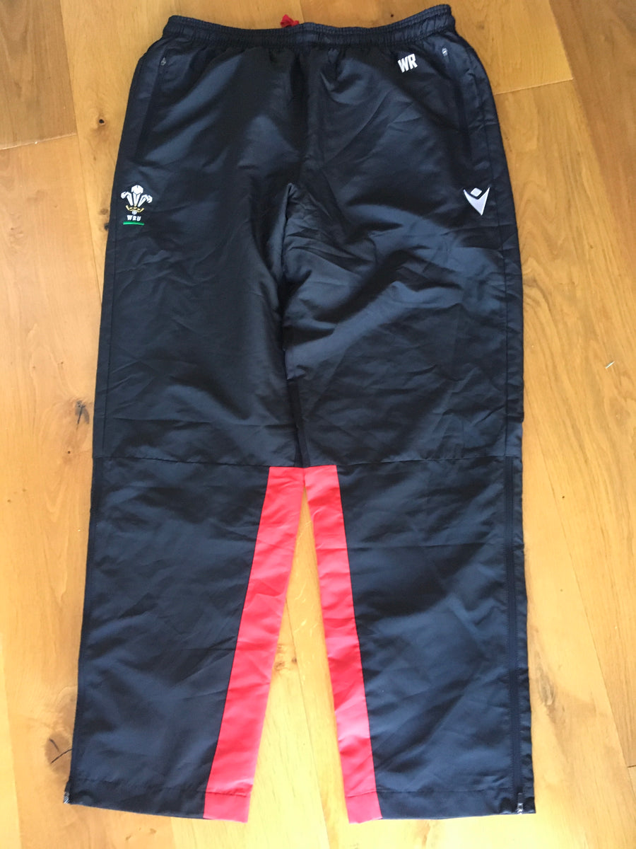 Will Rowlands Wales Rugby Tracksuit Bottoms [Black & Red] In My Locker