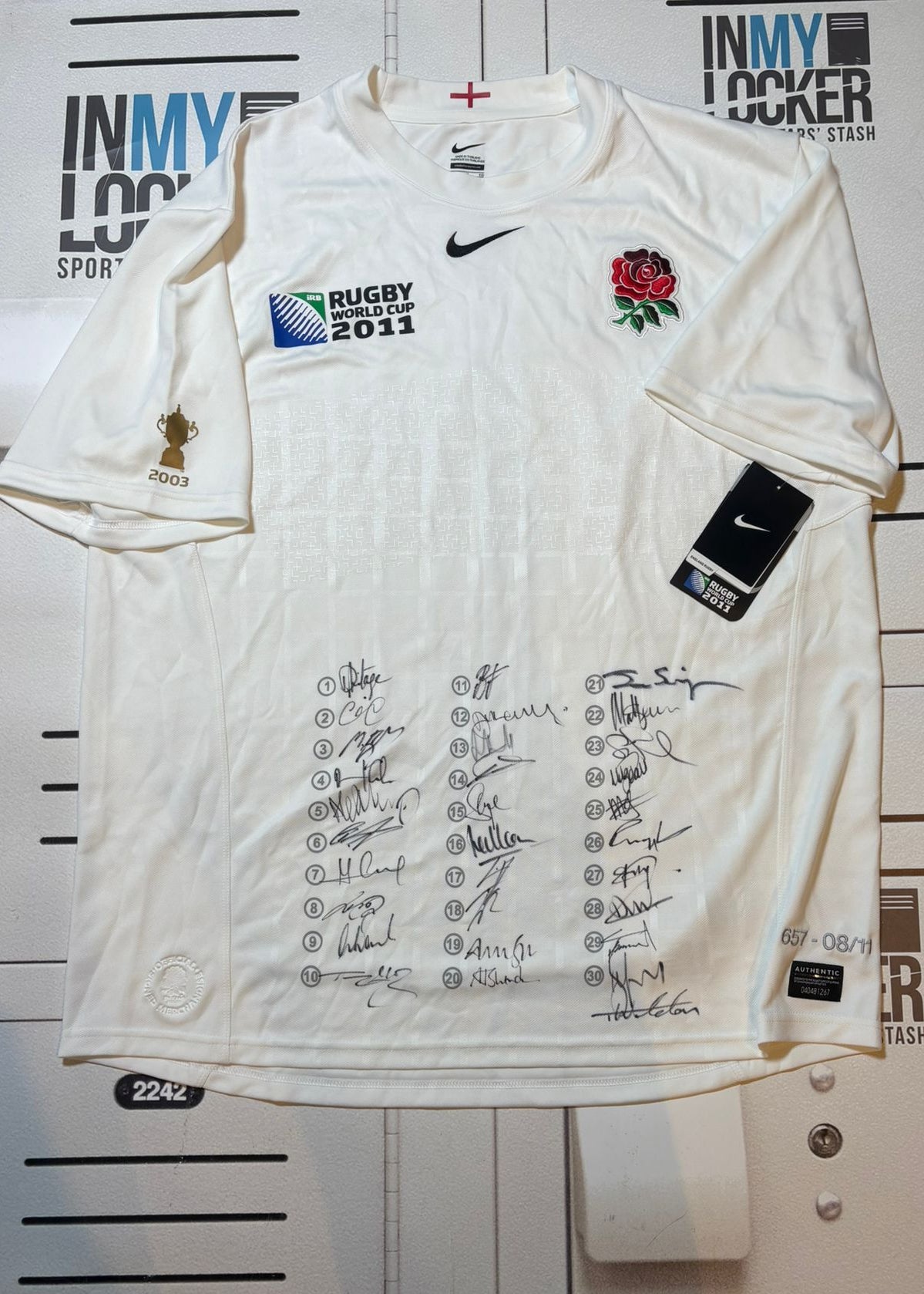 England Rugby - 2011 World Cup Squad Signed Shirt [White]