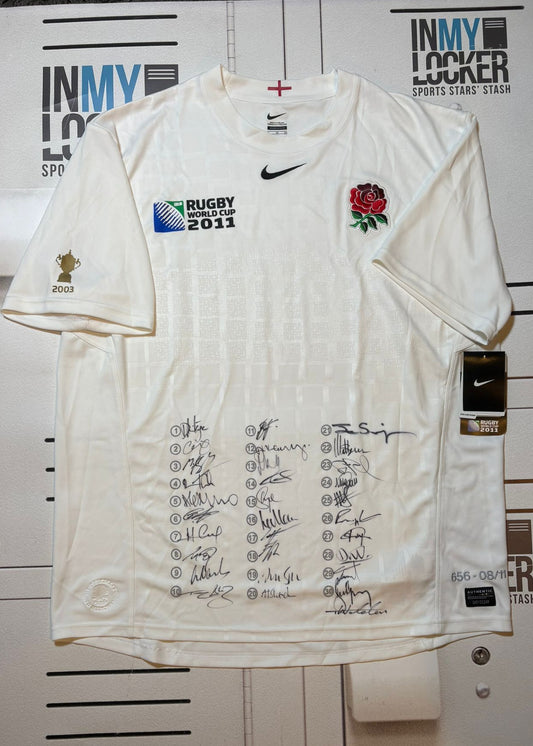 England Rugby - 2011 World Cup Squad Signed Shirt [White]