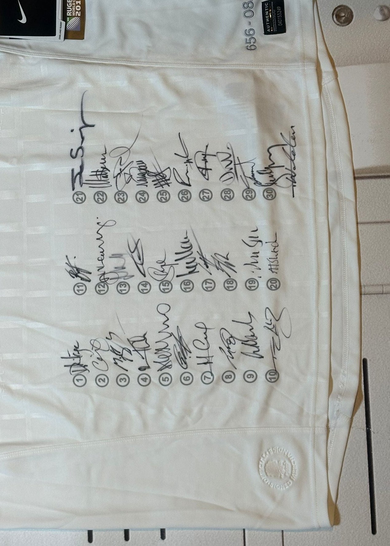 England Rugby - 2011 World Cup Squad Signed Shirt [White]