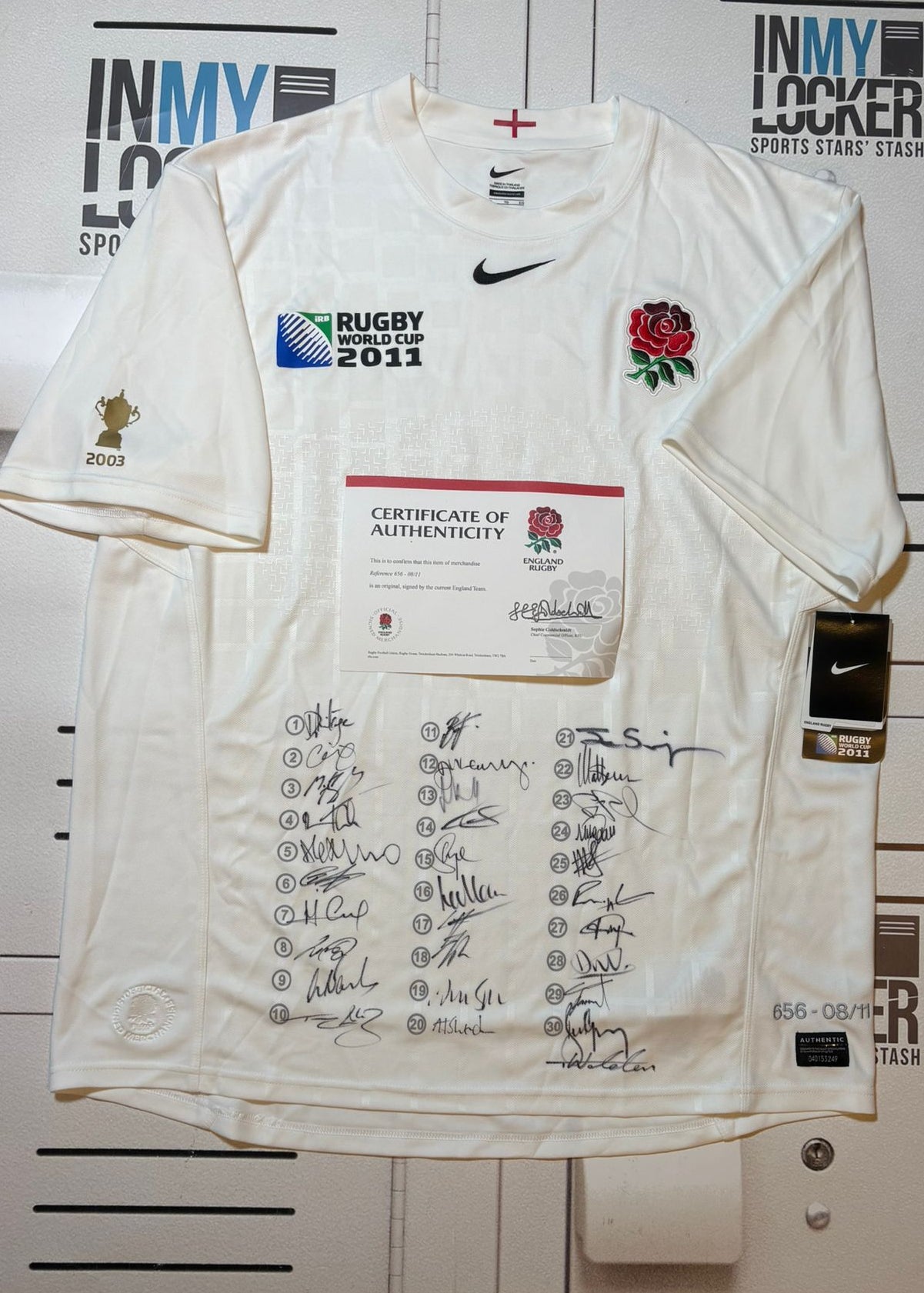 England Rugby - 2011 World Cup Squad Signed Shirt [White]