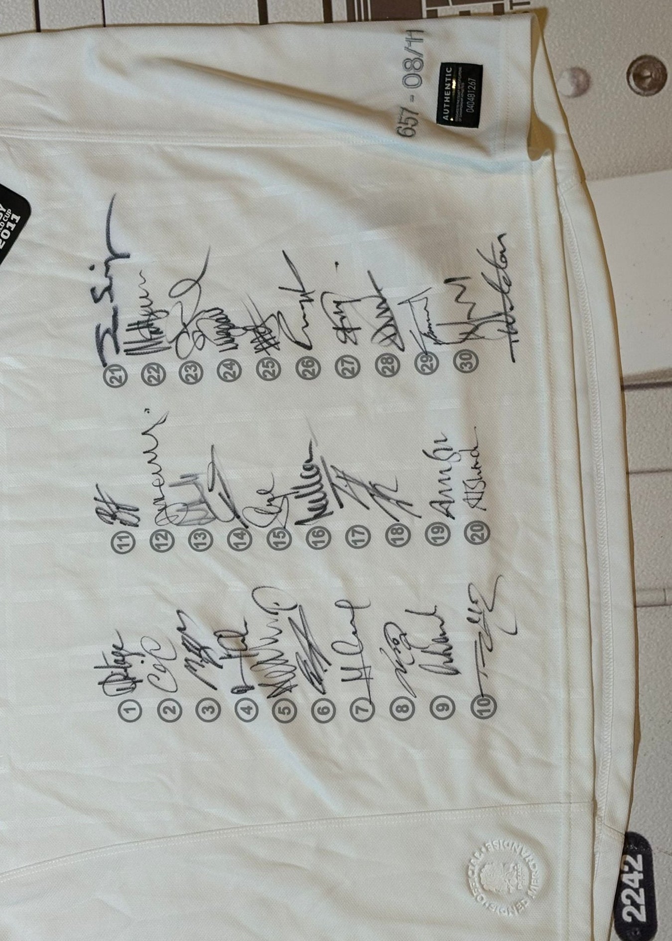 England Rugby - 2011 World Cup Squad Signed Shirt [White]