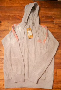 Women's Diamond Taped 1/2 Zip Hoodie (Grey Marl / Rosette)