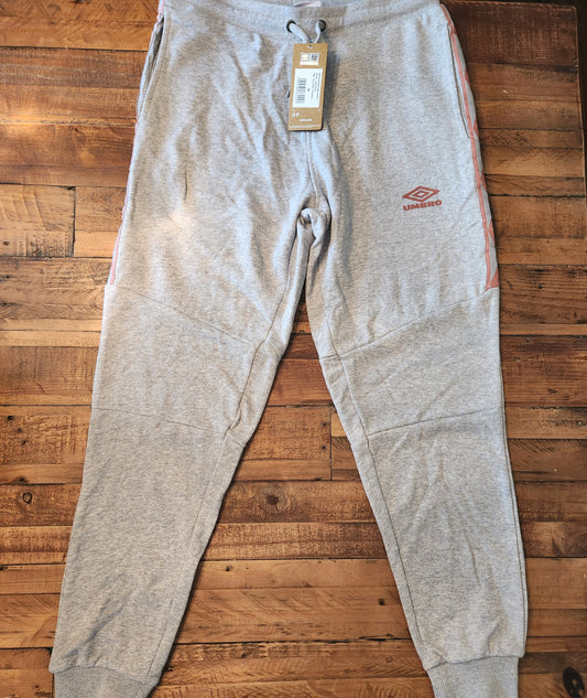 Women's Diamond Taped Jogging Bottoms (Grey Marl / Rosette)