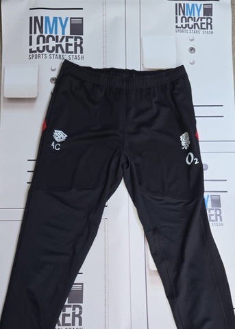 Alex Coles - England Rugby Initialled Tapered Trousers [Black]