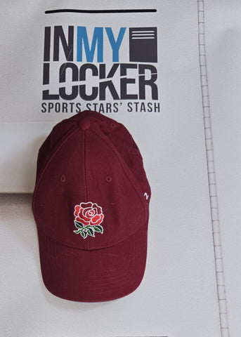 Alex Coles - England Rugby Adjustable Baseball Cap [Red]