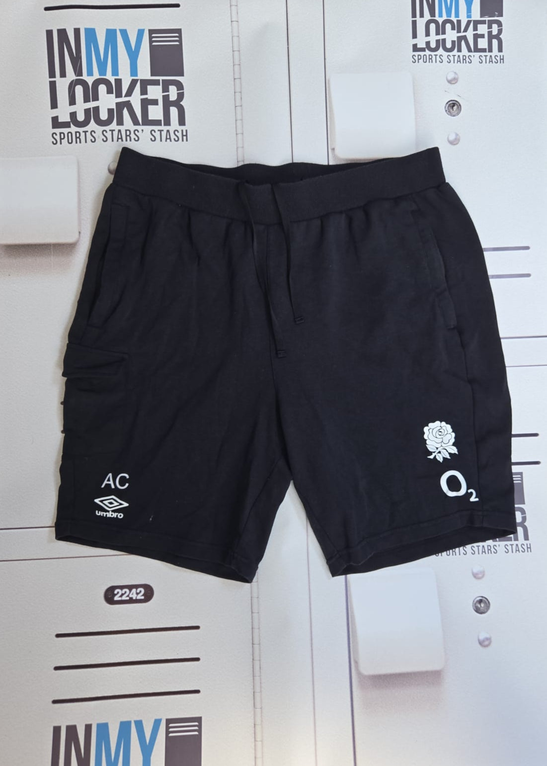 Alex Coles - England Rugby Initialled Leisure Shorts [Black]