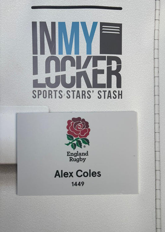 England Rugby - Alex Coles Changing Room Name Plate [White]