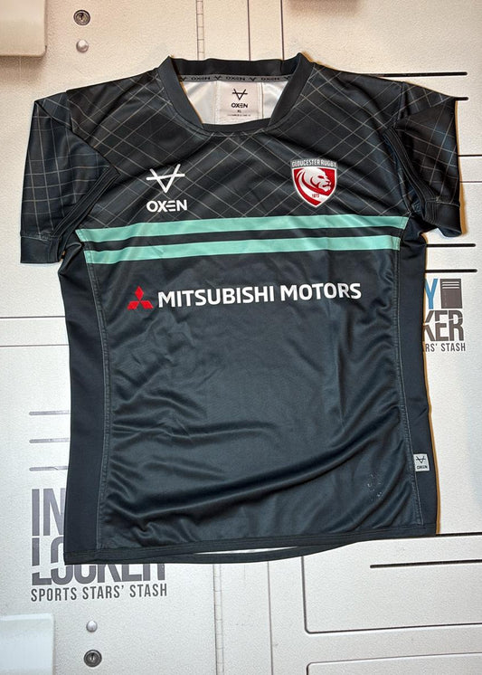 Initialled Gloucester Rugby Training Shirt [Grey]