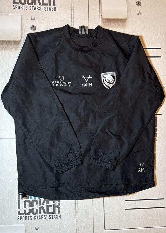 Alex Matthews - Initialled Gloucester Rugby Waterproof Training Top [Black]