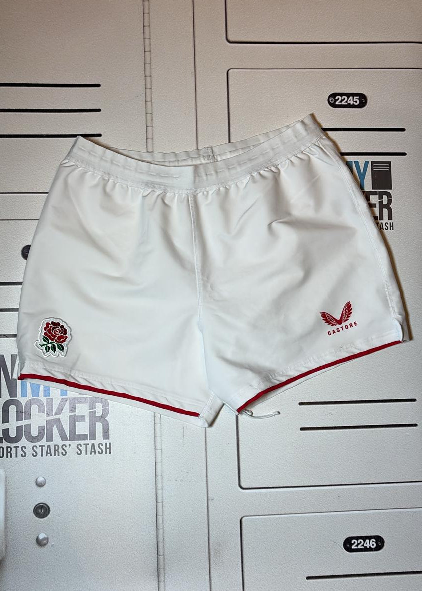 Alex Matthews - England Rugby Womens Contact Shorts [White]