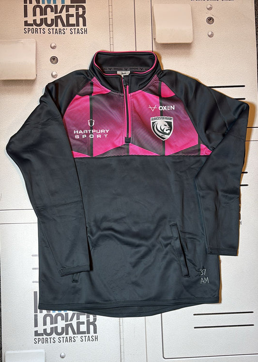 Alex Matthews - Initialled Gloucester Rugby 1/4 Zip Training Top [Grey]
