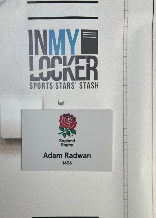 England Rugby - Adam Radwan Changing Room Name Plate [White]