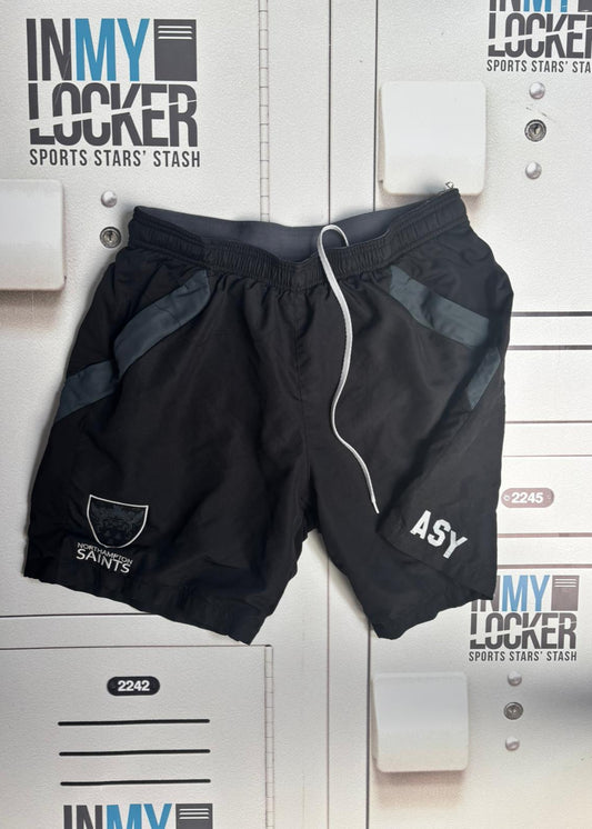 Angus Scott-Young - Northampton Saints Initialled Gym Shorts [Black]