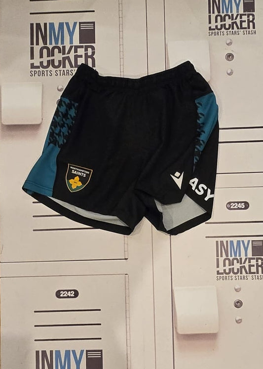 Angus Scott-Young - Northampton Saints Initialled 25/26 Season Training Shorts [Black]