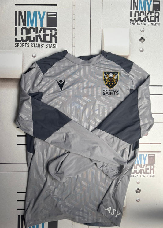 Angus Scott-Young - Northampton Saints Long-Sleeve Training Top [Grey]