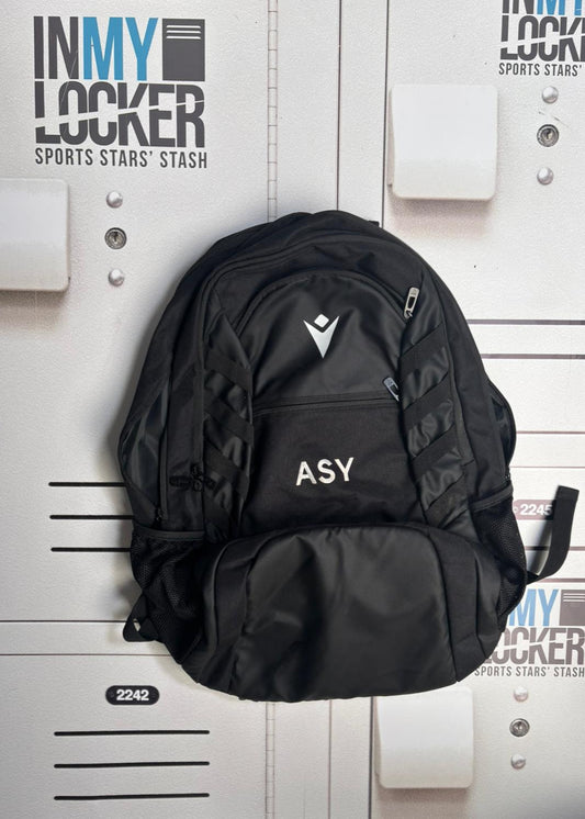 Angus Scott-Young - Macron Initialled Rucksack [Black]