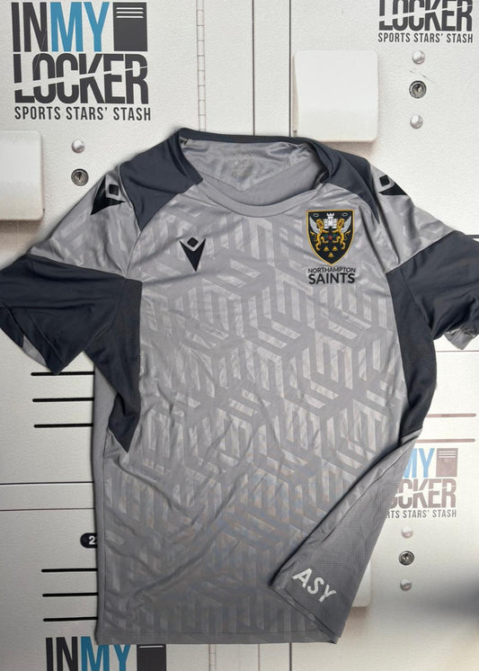 Angus Scott-Young - Northampton Saints Initialled Gym Shirt [Grey]