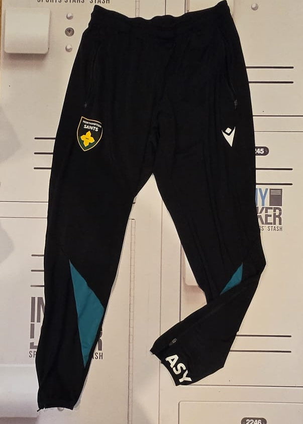 Angus Scott-Young - Northampton Saints 25/26 Season Initialled Tracksuit Bottoms [Black]