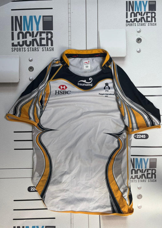 Anthony Watson - Penguin International RFC Match Shirt  [White, Black &Yellow]