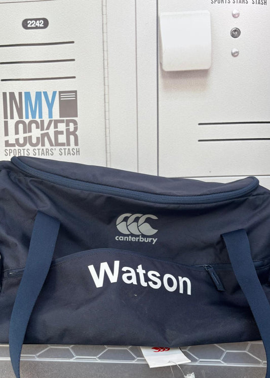 Anthony Watson - Initialled England Rugby Travel/Kit Bag [Navy]
