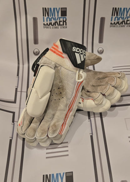 Adidas Somerset Player Worn Adult Right Hand Incurza 1.0 Batting Gloves [White]