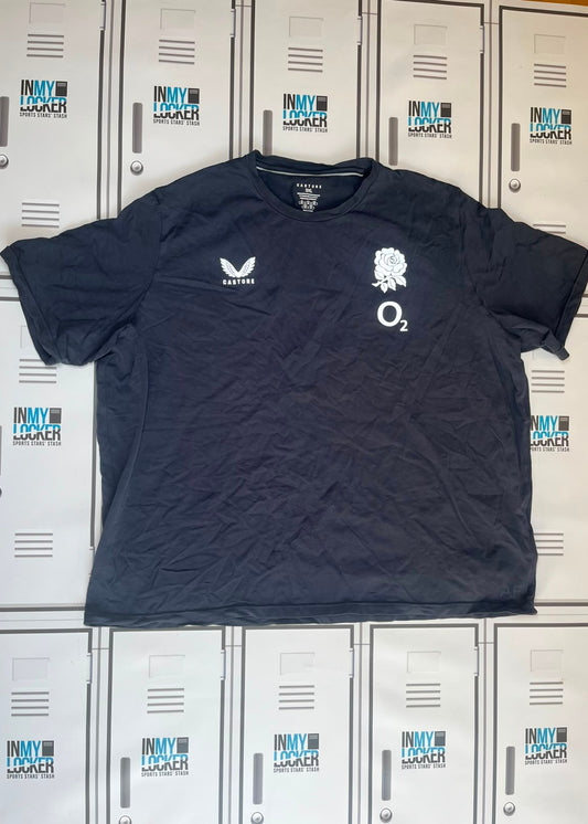 Afo Fasogbon - England Rugby Castore Leisure T-Shirt [Navy]