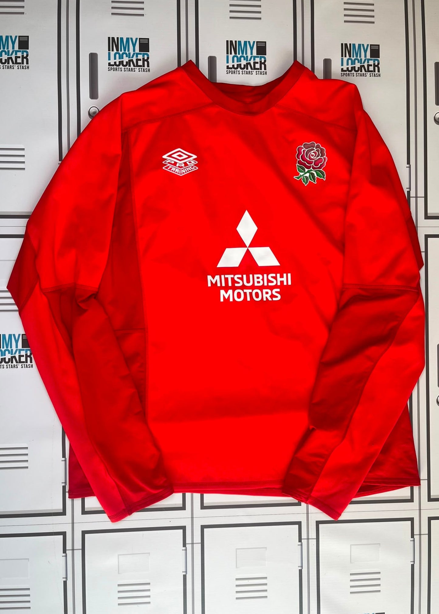 Afo Fasogbon - England Rugby Umbro Pro Drill Top [Red]