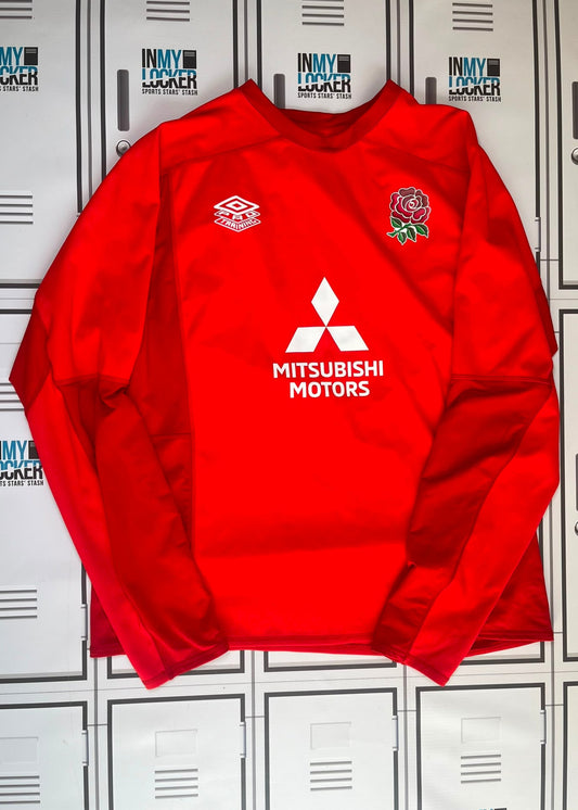 Afo Fasogbon - England Rugby Umbro Pro Drill Top [Red]