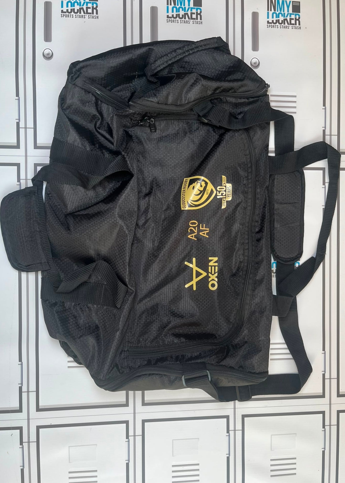 Afo Fasogbon - Gloucester Rugby Oxen Medium Holdall Initialled AF and Numbered A20 [Black]