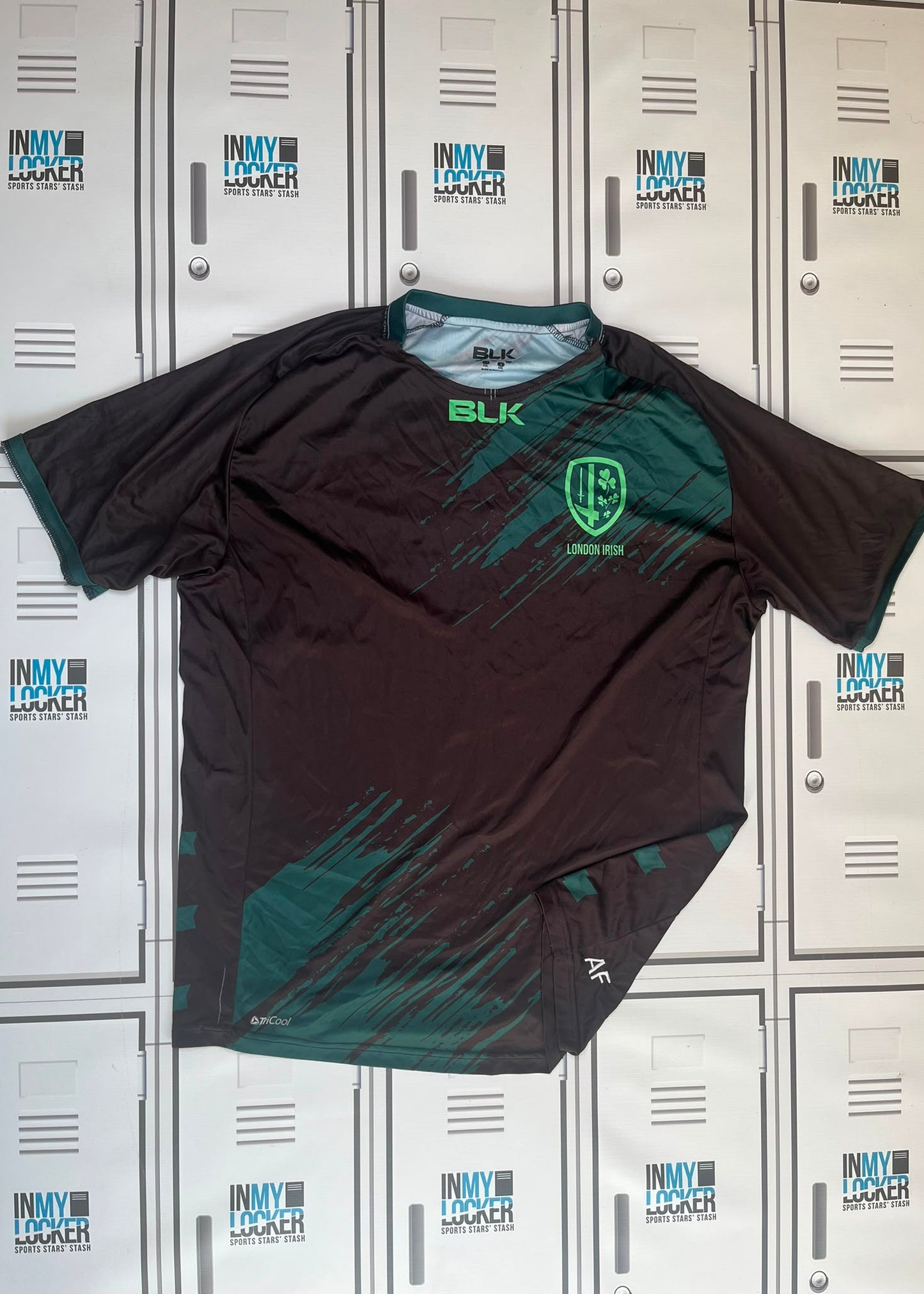 Afo Fasogbon - London Irish BLK Gym T-Shirt Initialled AF [Black]