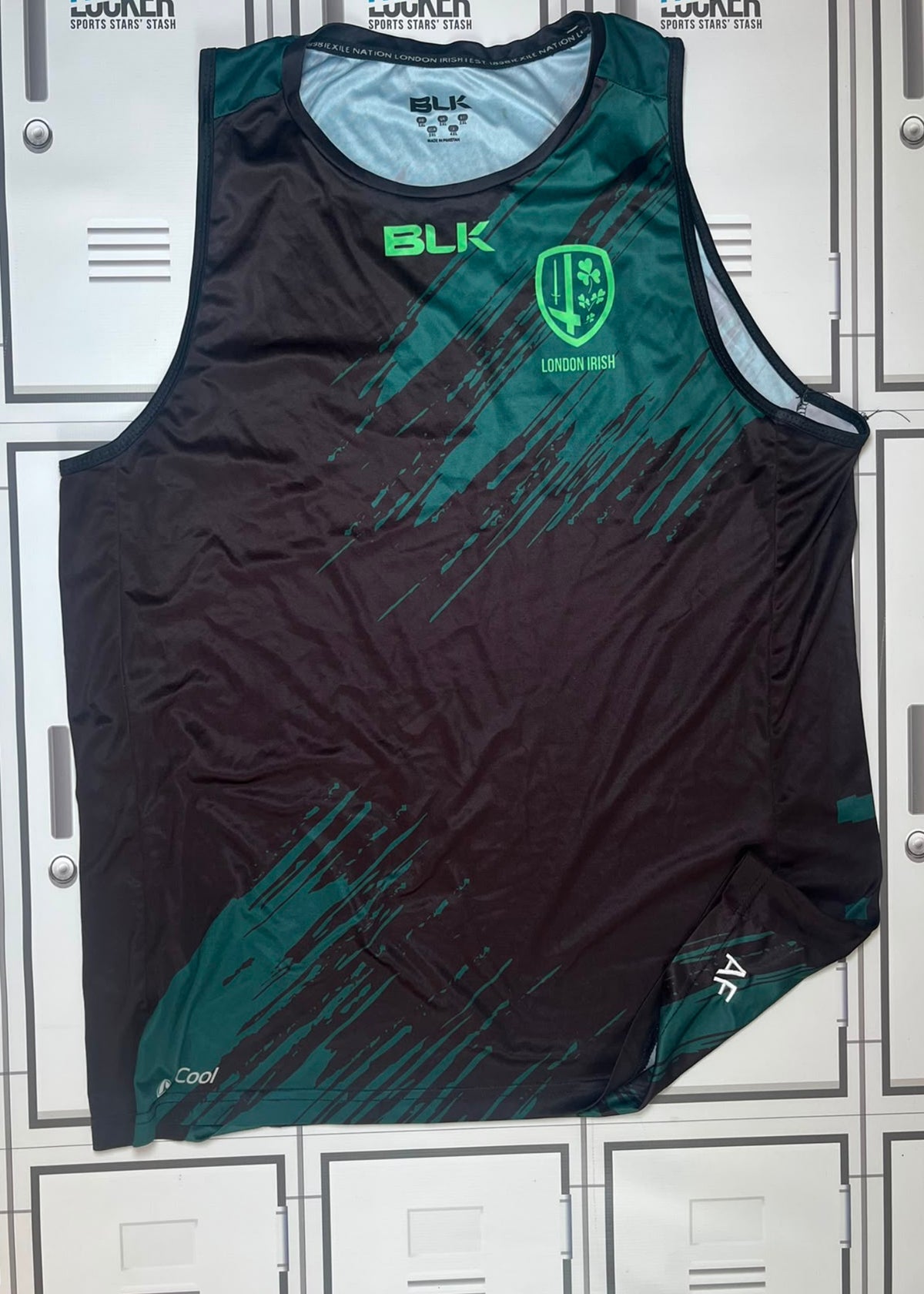 Afo Fasogbon - London Irish BLK Gym Vest Initialled AF [Black]