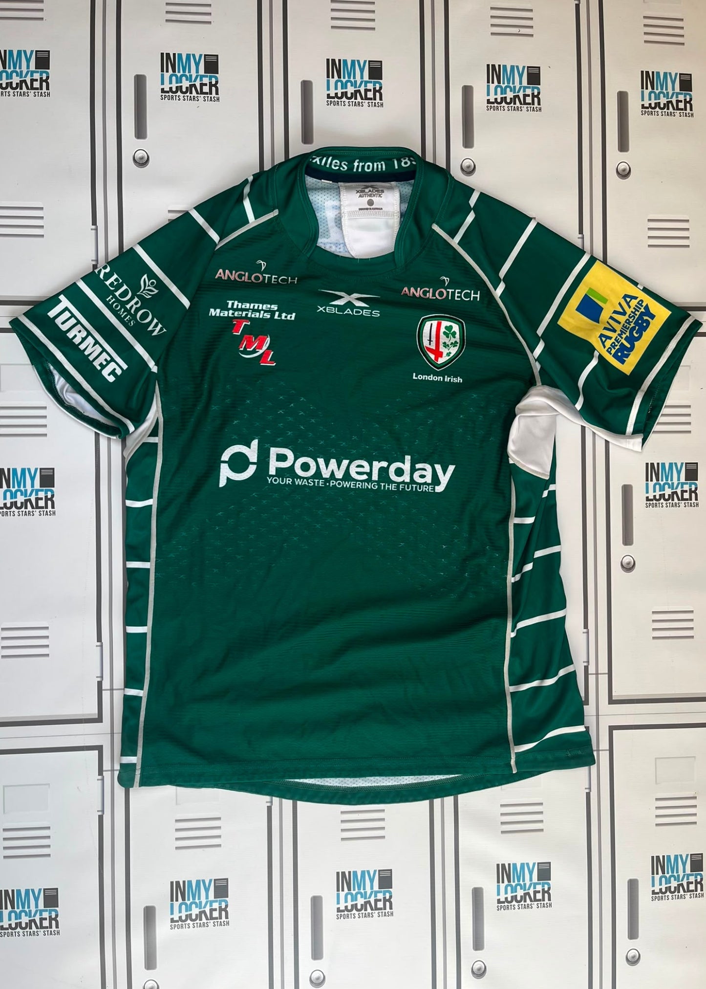 Afo Fasogbon - London Irish Premiership Rugby Match Shirt [Green]