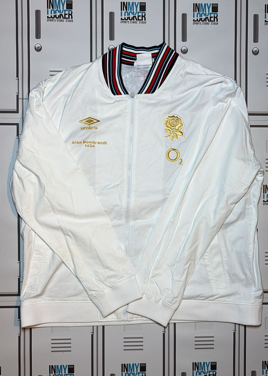 Alex Dombrandt - England Rugby 2024/25 Presentation Jacket Named Alex Dombrandt and Numbered 1434 [Gold Rose]