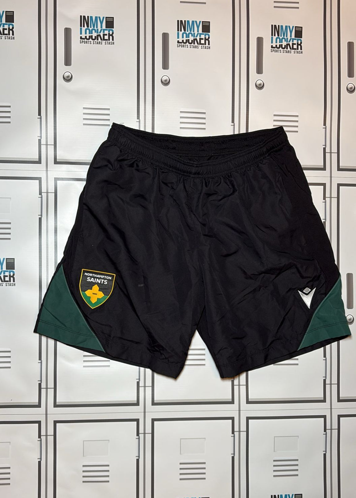 Angus Scott Young - Northampton Saints Gym Shorts Initialled ASY [Black]