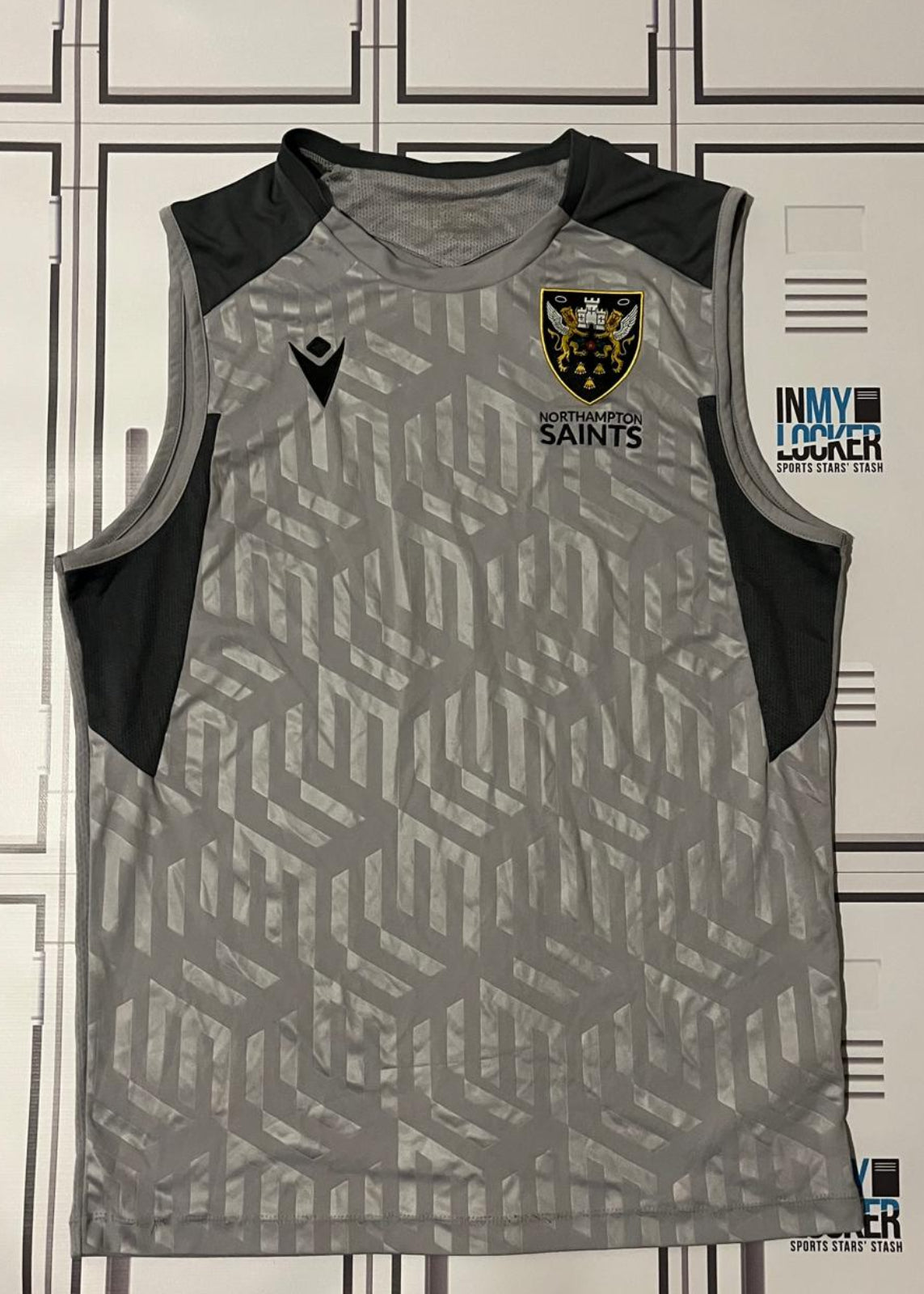 Angus Scott Young - Northampton Saints Gym Vest [Grey and Black]
