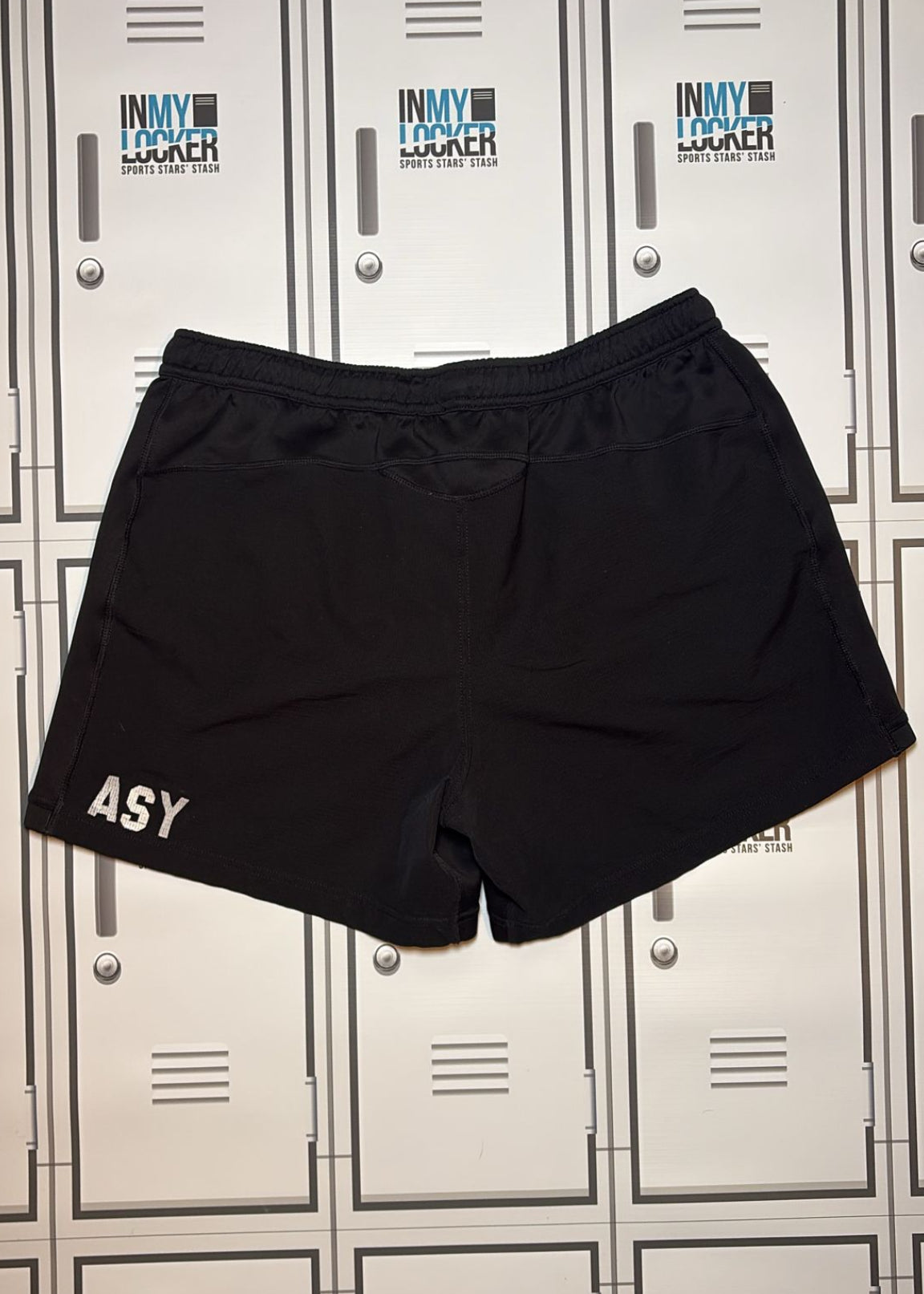 Angus Scott Young - Northampton Saints Macron Training Shorts Initialled ASY [Black]