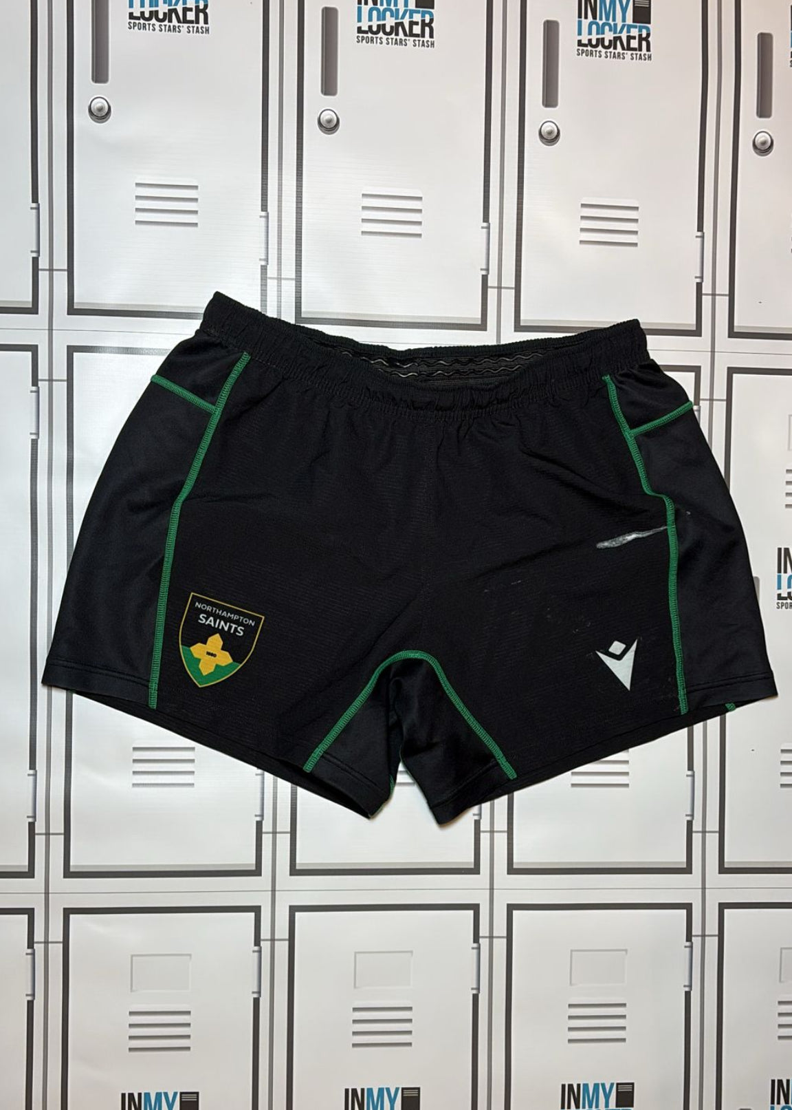 Angus Scott Young - Northampton Saints Match Shorts Initialled ASY [Black]