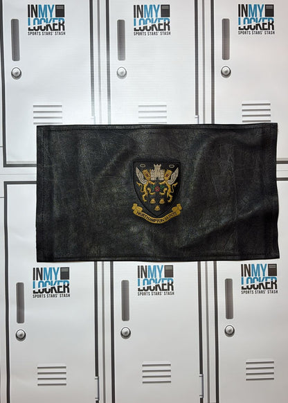 Angus Scott Young - Northampton Saints Velcro Club Badge on Faux Leather [Black]