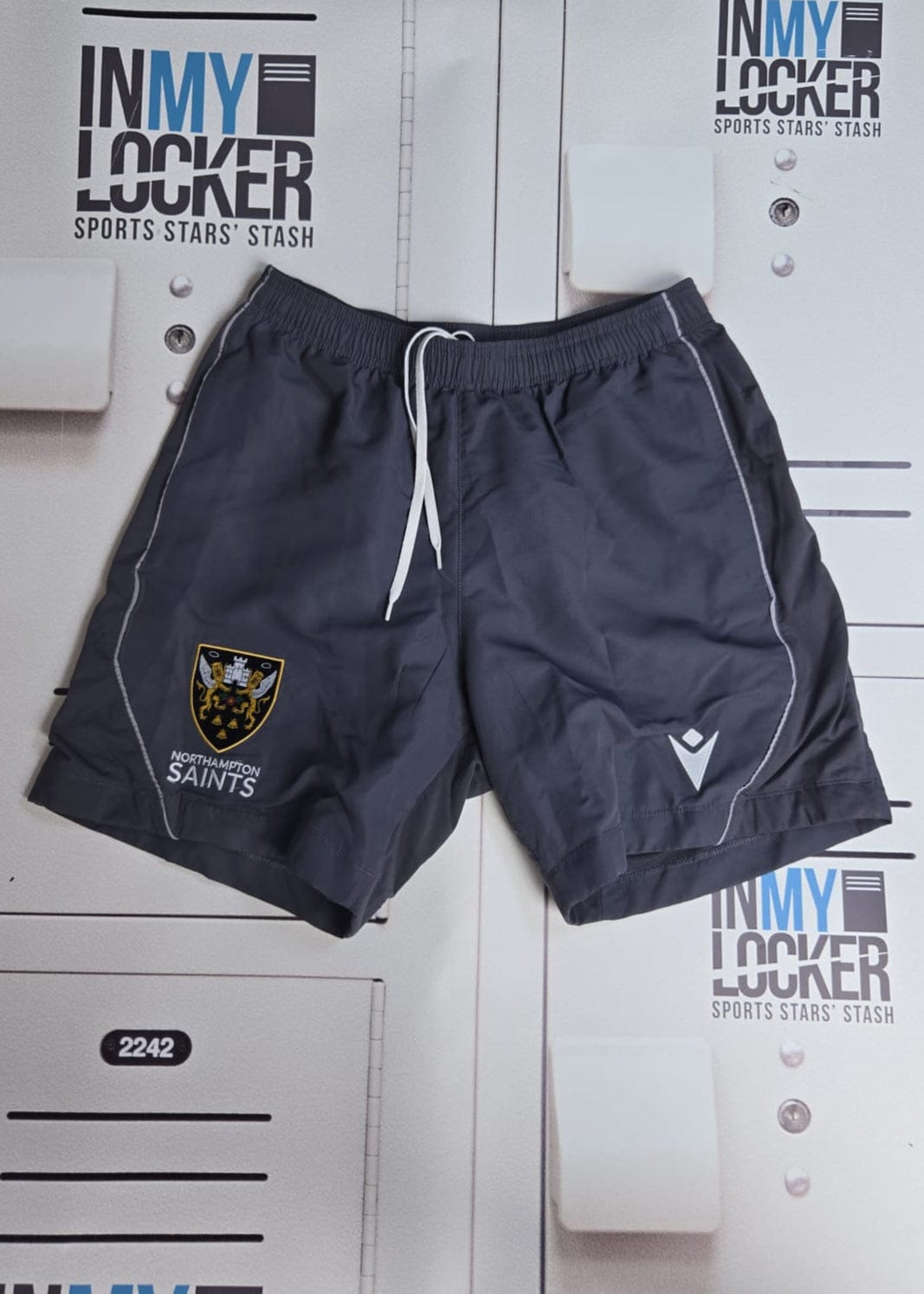 Angus Scott-Young - Northampton Saints Initialled Gym Shorts [Black]