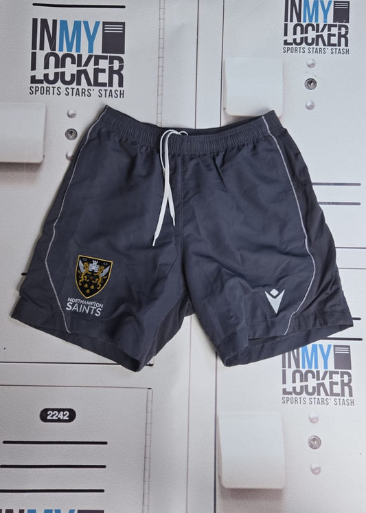 Angus Scott-Young - Northampton Saints Initialled Gym Shorts [Black]