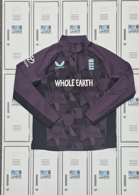 Asa Tribe - England Cricket Castore 1/4 Zip Midlayer Top [Purple]