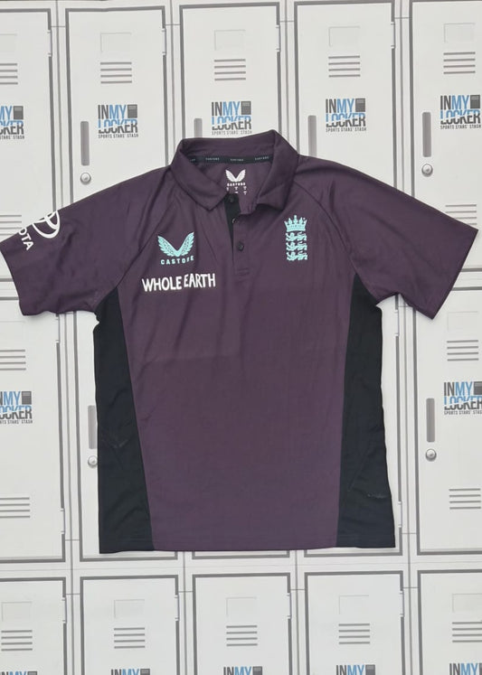 Asa Tribe - England Cricket Castore Polo T-Shirt [Purple]