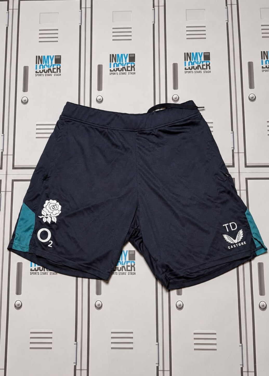 Theo Dan - England Rugby Castore Gym Shorts Initialled TD [Navy]