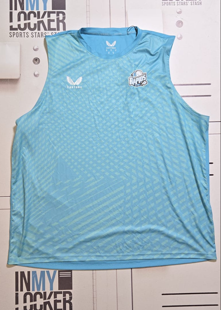 Worcestershire County Cricket Club Worcester Rapids Short Sleeve Training Vest [Blue]
