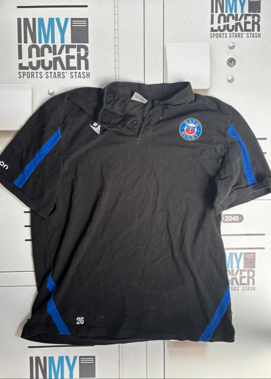Beno Obano - Bath Rugby Numbered Polo Shirt [Black]